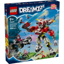 Klocki LEGO 71497 Tygrysi mech Coopera i hot rod Zero DREAMZZZ